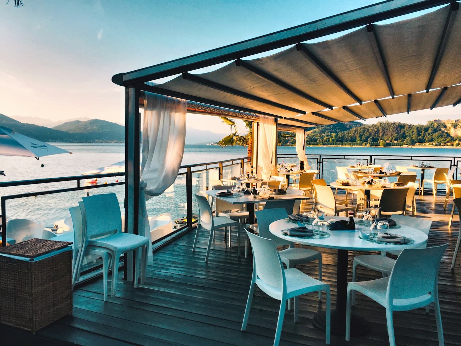 Atmospheric restaurant interior