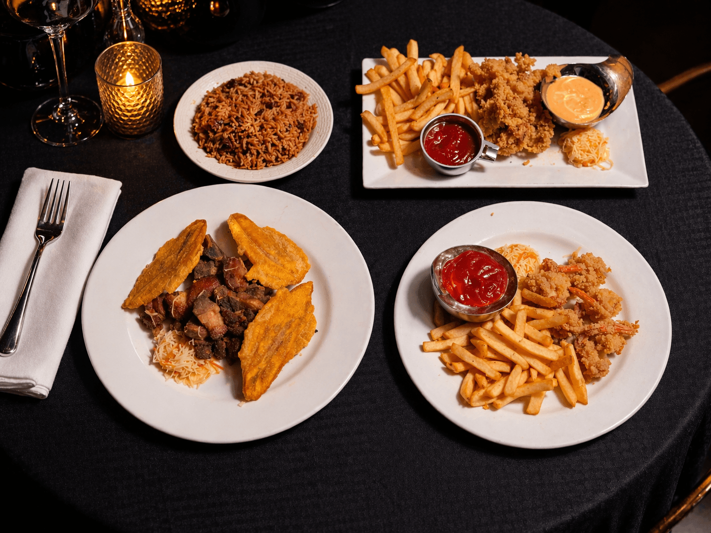 MOV Fusion dishes plated for online ordering